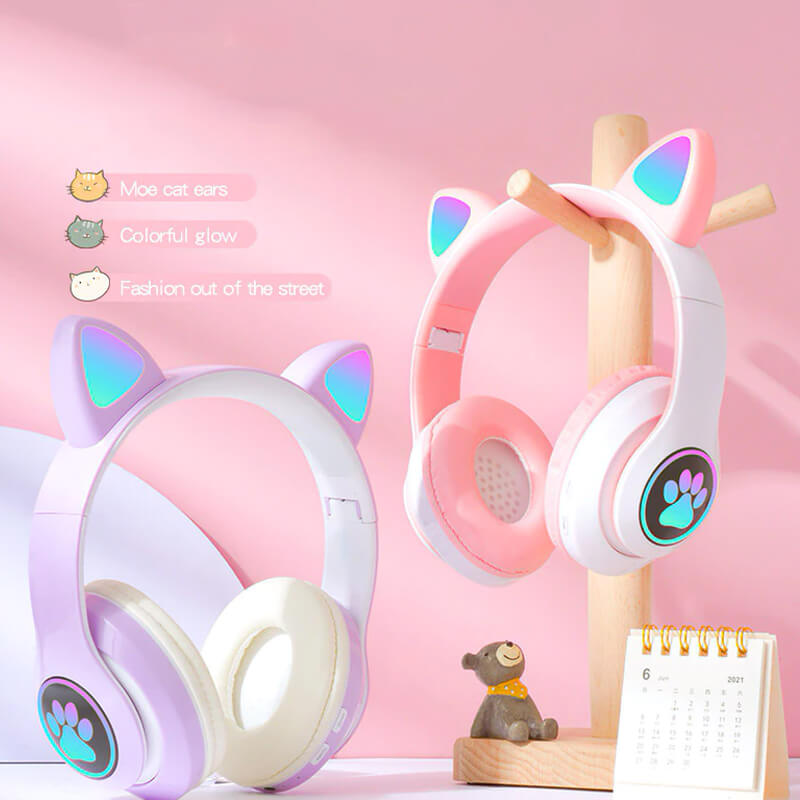 Headset Gamer ONIKUMA K9 Preto Cat, Fone de Ouvido Orelha de Gato Com LED  RGB – ROLKO tech