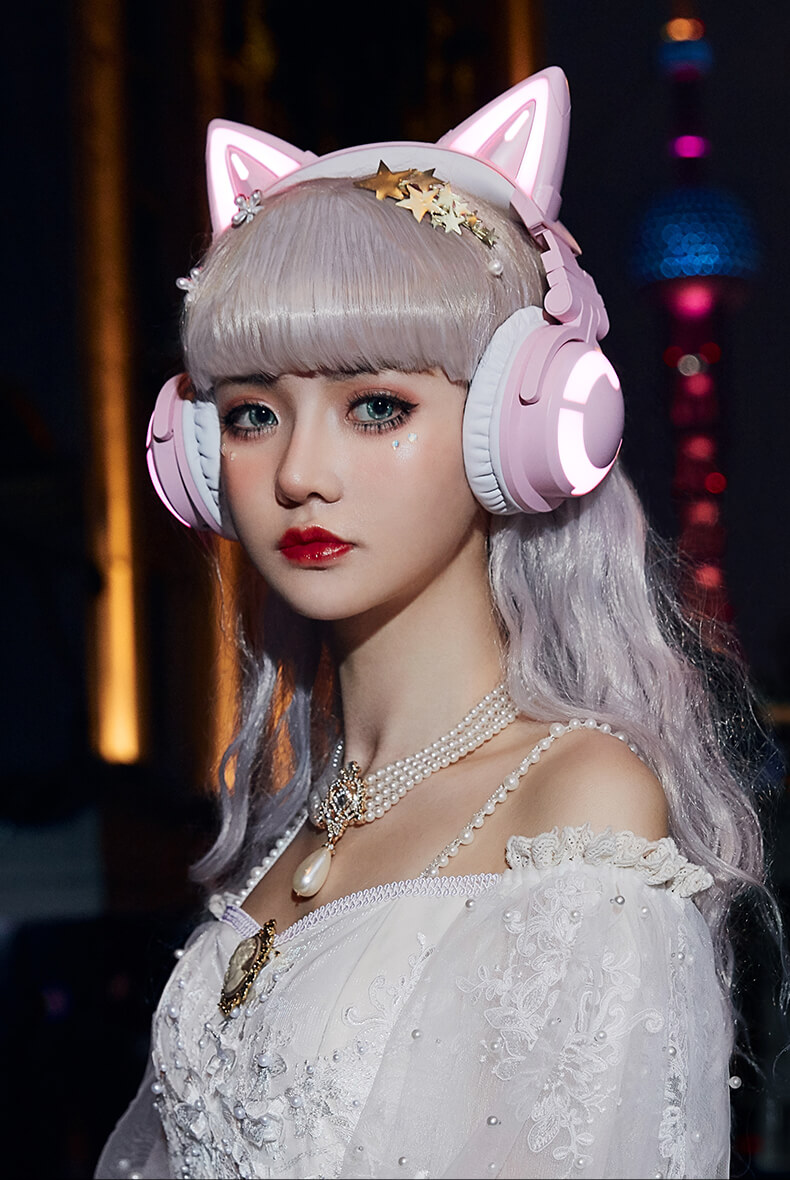 YOWU 3S Cat Headphone Orelha de Gato - ROLKO tech