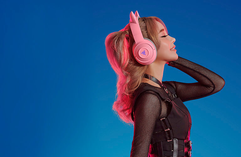 Headset Gamer RAZER Kraken BT Kitty Edition Bluetooth, Fone Orelha de Gato - ROLKO tech