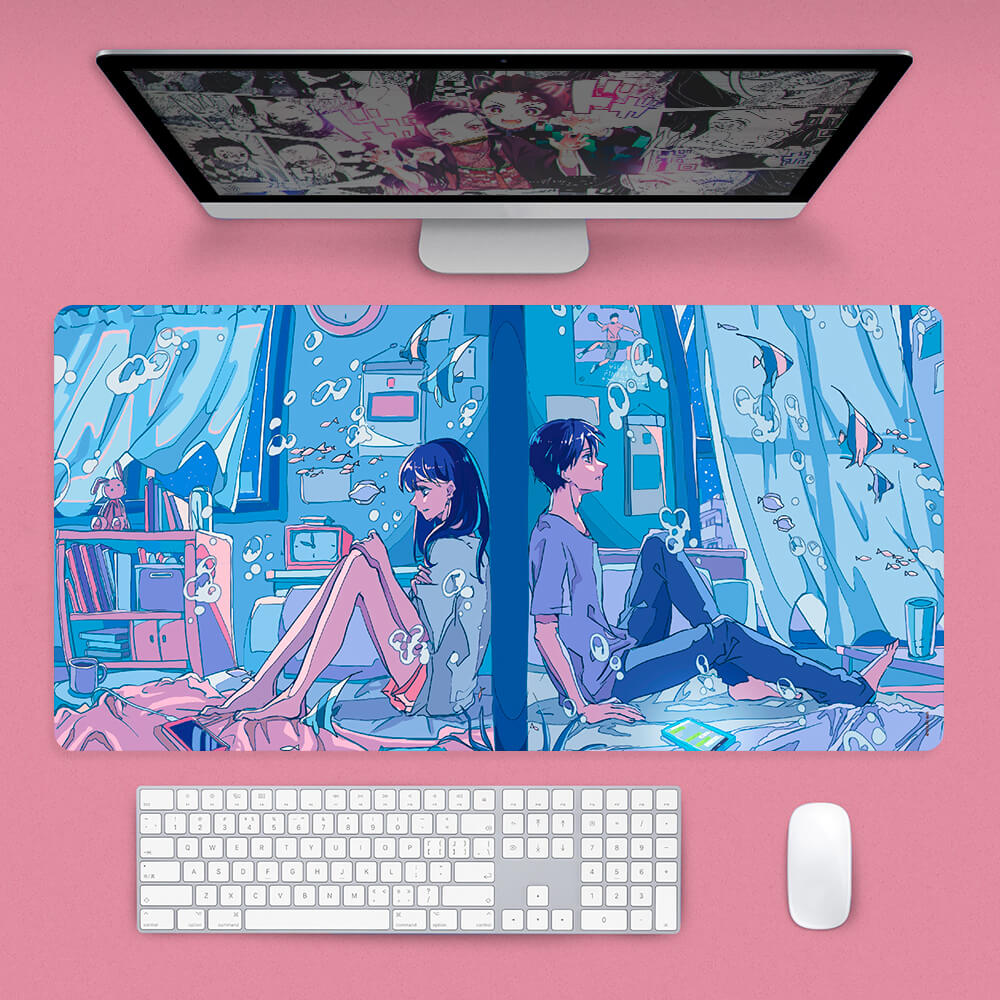 Mousepad Cenário Anime Kawaii 80x30cm