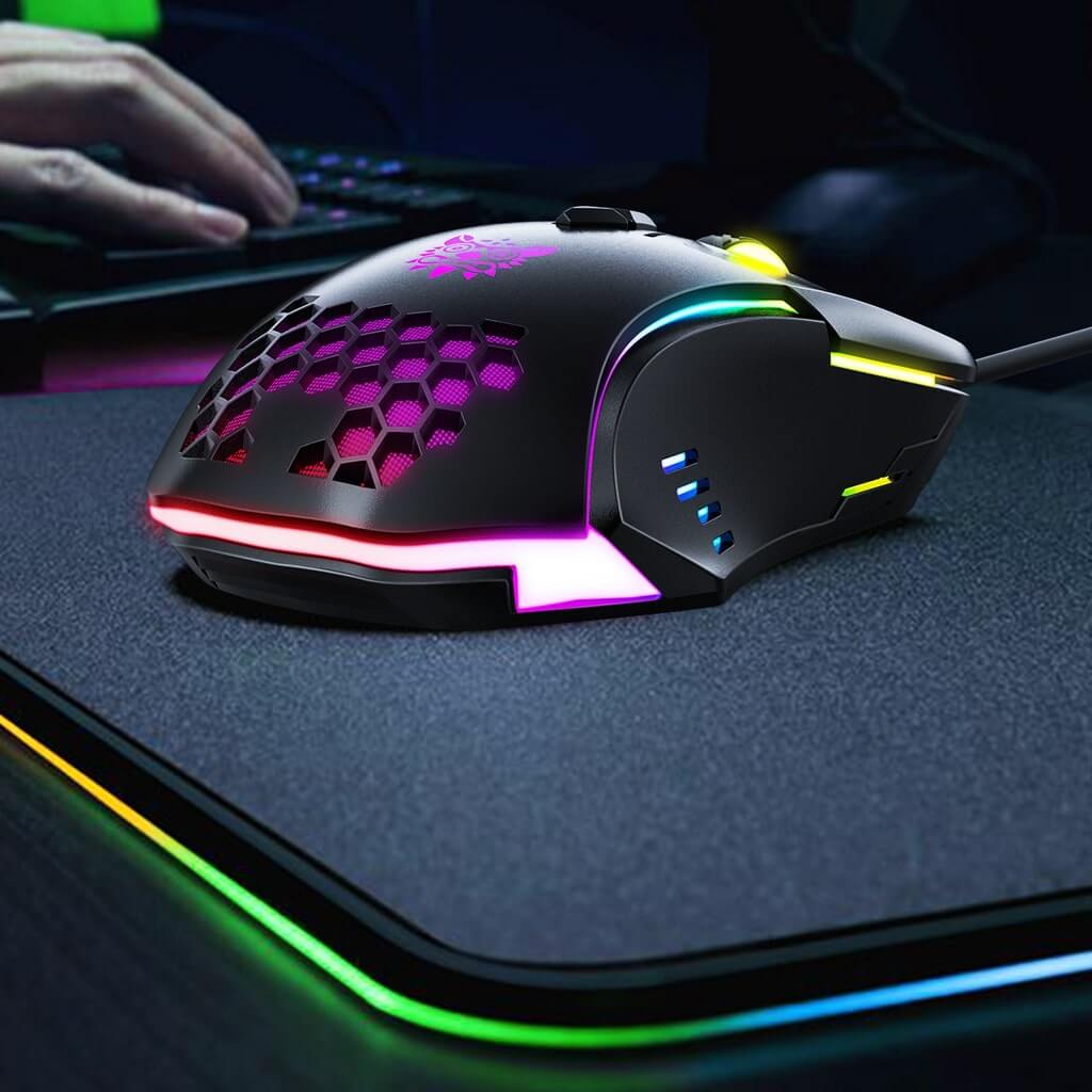 Mouse Gamer Óptico ONIKUMA CW902, Com Fio e RGB - ROLKO tech