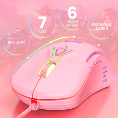 Mouse Gamer Ptico Onikuma Cw Com Fio E Rgb Rolko Tech