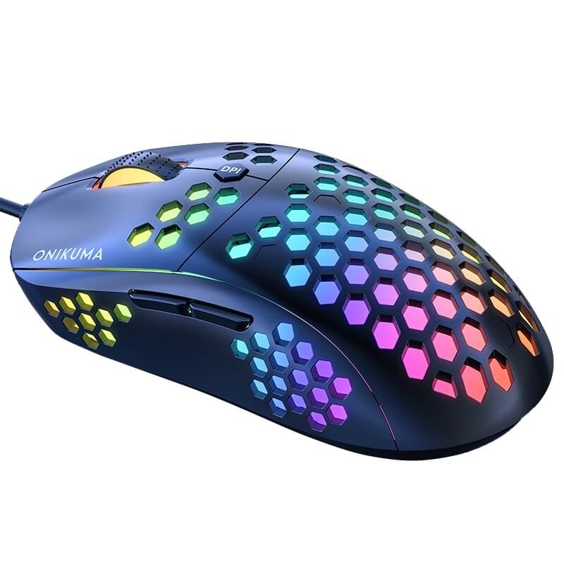 Mouse Gamer Óptico ONIKUMA CW903, Com Fio e RGB - ROLKO tech