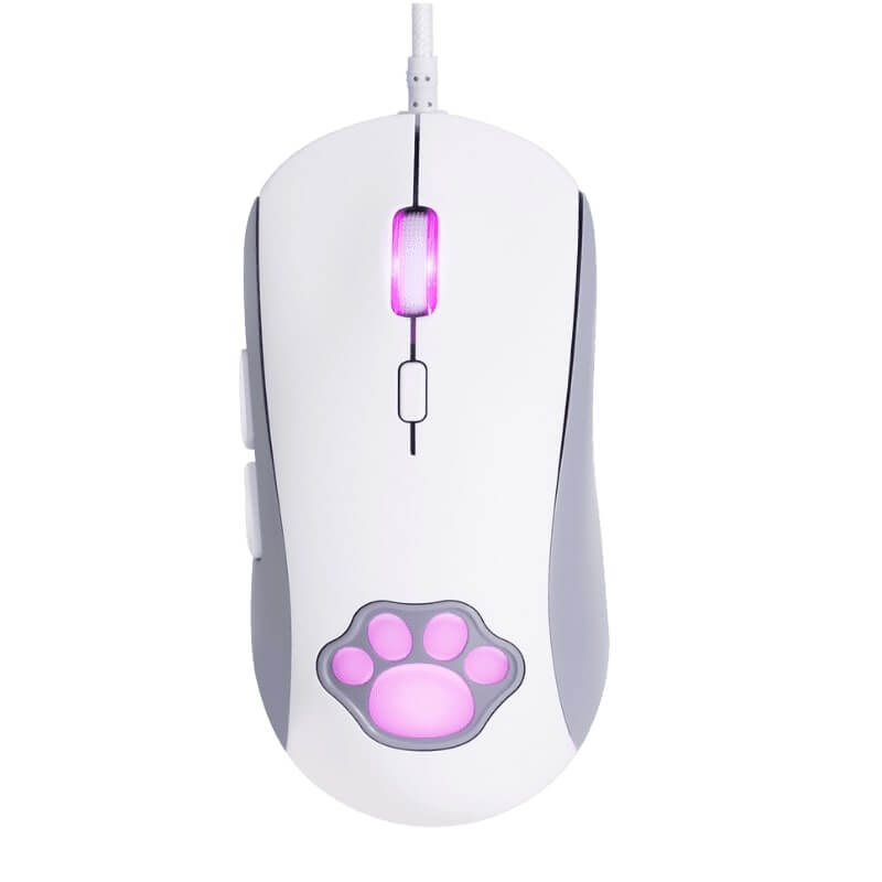 Mouse Gamer Óptico ONIKUMA CW918 Pata de Gato, Com Fio e RGB