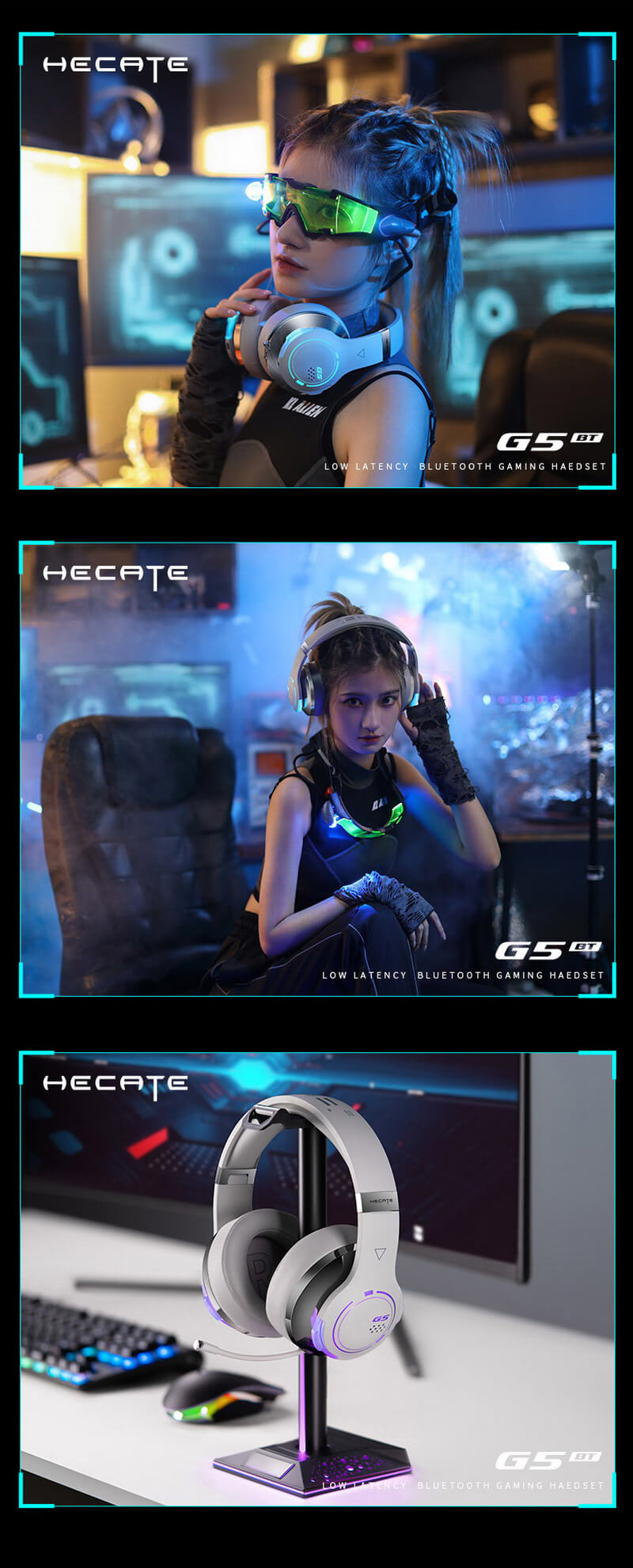 Headset HECATE G5BT Gamer Cyber RGB, com Bluetooth, EDIFIER - ROLKO tech