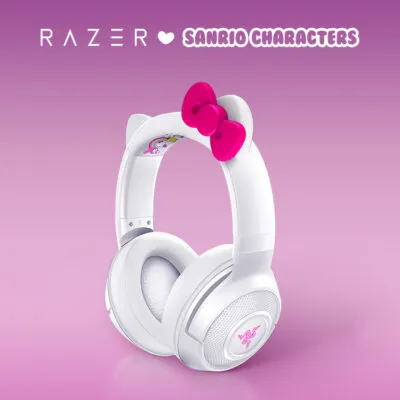 Headset RAZER X Sanrio Hello Kitty Bluetooth [Edição Limitada]