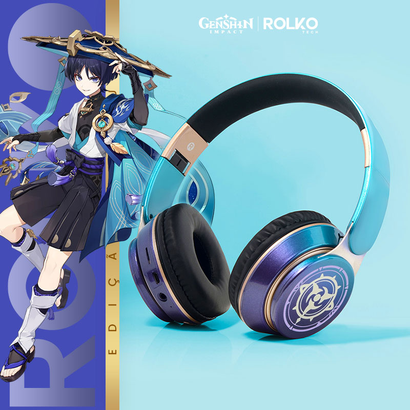 Headphone Scaramouche Wanderer Genshin Impact [Edição de Luxo]