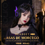 Headset Asas de Morcego YRKR YK-071 Bluetooth e RGB