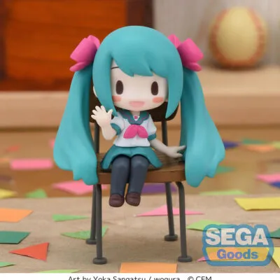 Chokonose Mini Figure Hatsune Miku 16th Anniversary Sangatsu Yoka Ver. SEGA 7cm