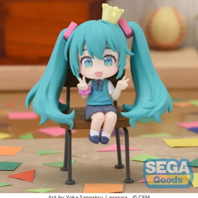 Chokonose Mini Figure Hatsune Miku 16th Anniversary Wogura Ver. SEGA 7cm