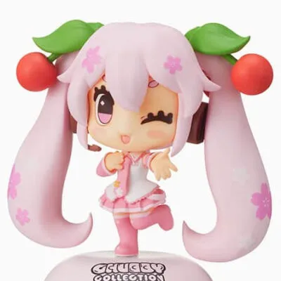 Chubby Collection More Plus Figure Sakura Miku Normal Color SEGA 11cm