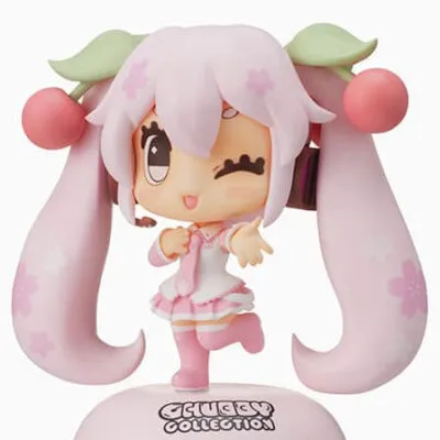 Chubby Collection More Plus Figure Sakura Miku Pastel Variant SEGA 11cm Chubby Collection More Plus Figure Sakura Miku Pastel Variant SEGA 11cm