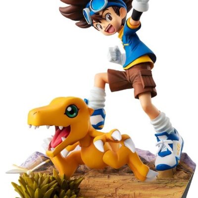 G.E.M. Series Yagami Taichi e Agumon 20th Anniversary Ver. Digimon Adventure Figure MegaHouse
