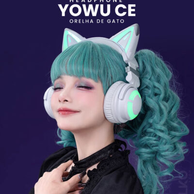 YOWU CE Headphone Orelha de Gato Bluetooth