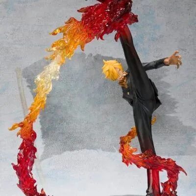 Figure One Piece Figuarts ZERO Sanji Diable Jambe Flambage Shot Battle ver Bandai 17cm