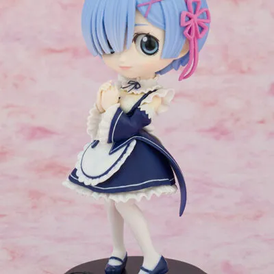 Figure Re:Zero Q Posket Rem Ver. Blue Bandai Spirits 14cm Figure Re:Zero Q Posket Rem Ver. Blue Bandai Spirits 14cm