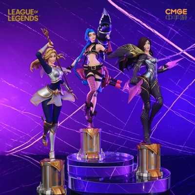 Caneta Figure LOL – Jinx, Lux, Kai’Sa – League of Legends – 22cm (CMGE)