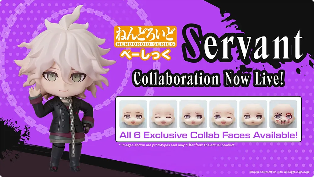 Kit 2 Placas Faciais Aleatórias para Nendoroid Servant [Basic] Danganronpa (Good Smile Company)