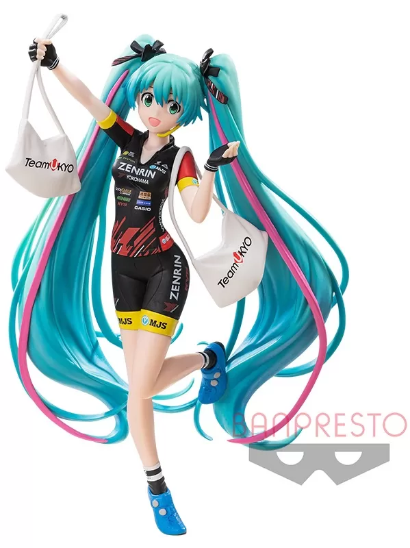 Good Smile Racing Hatsune Miku Espresto est Print & Hair Team UKYO Cheering Ver. Banpresto 17cm