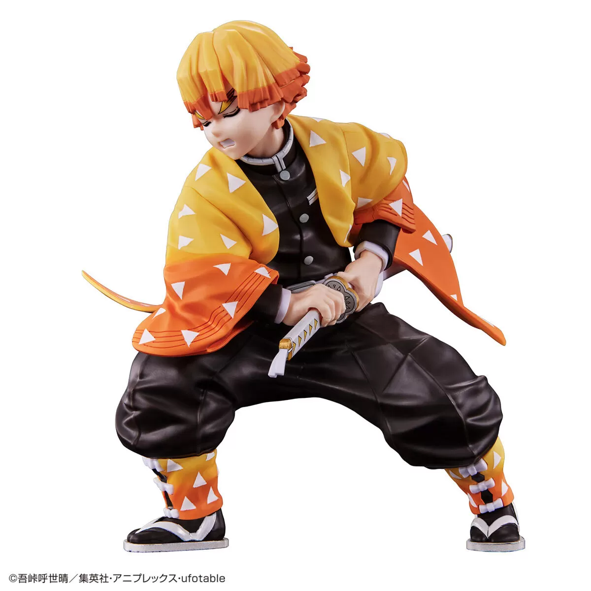 Figure Demon Slayer Kimetsu no Yaiba Zenitsu Agatsuma Plastic Model Kit Bandai Spirits 12cm