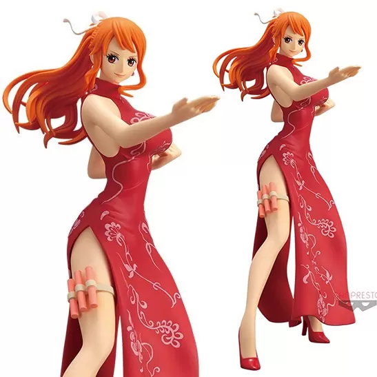 Figure One Piece GLITTER  GLAMOURS Nami Chinese Style Kung Fu Ver Bandai Spirits 22cm