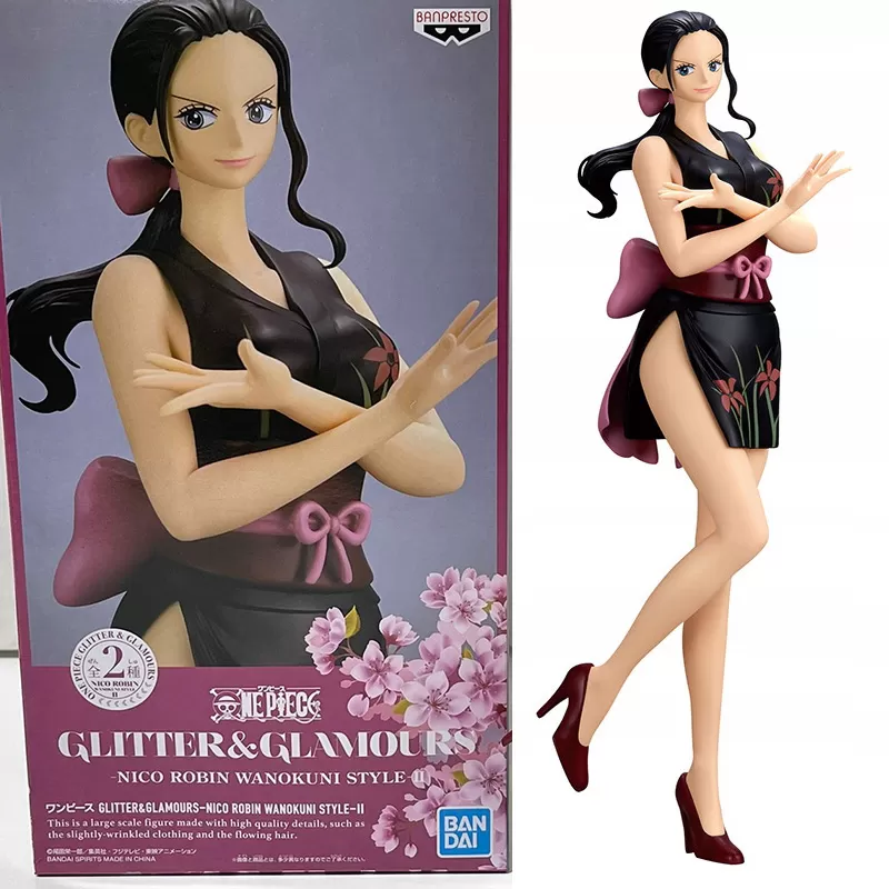 Figure One Piece GLITTER  GLAMOURS Nico Robin Wanokuni Style Ⅱ Ver B Bandai Spirits 25cm