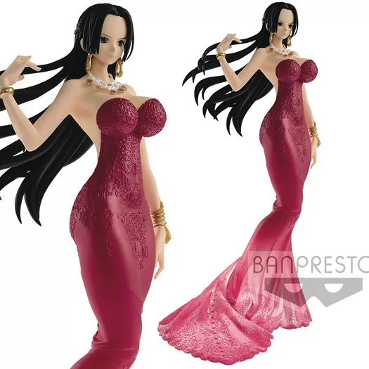 Figure One Piece Lady Edge Wedding Boa Hancock Red Ver Banpresto 25cm