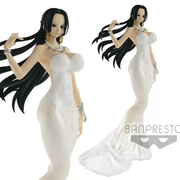 Figure One Piece Lady Edge Wedding Boa Hancock White Ver Banpresto 25cm