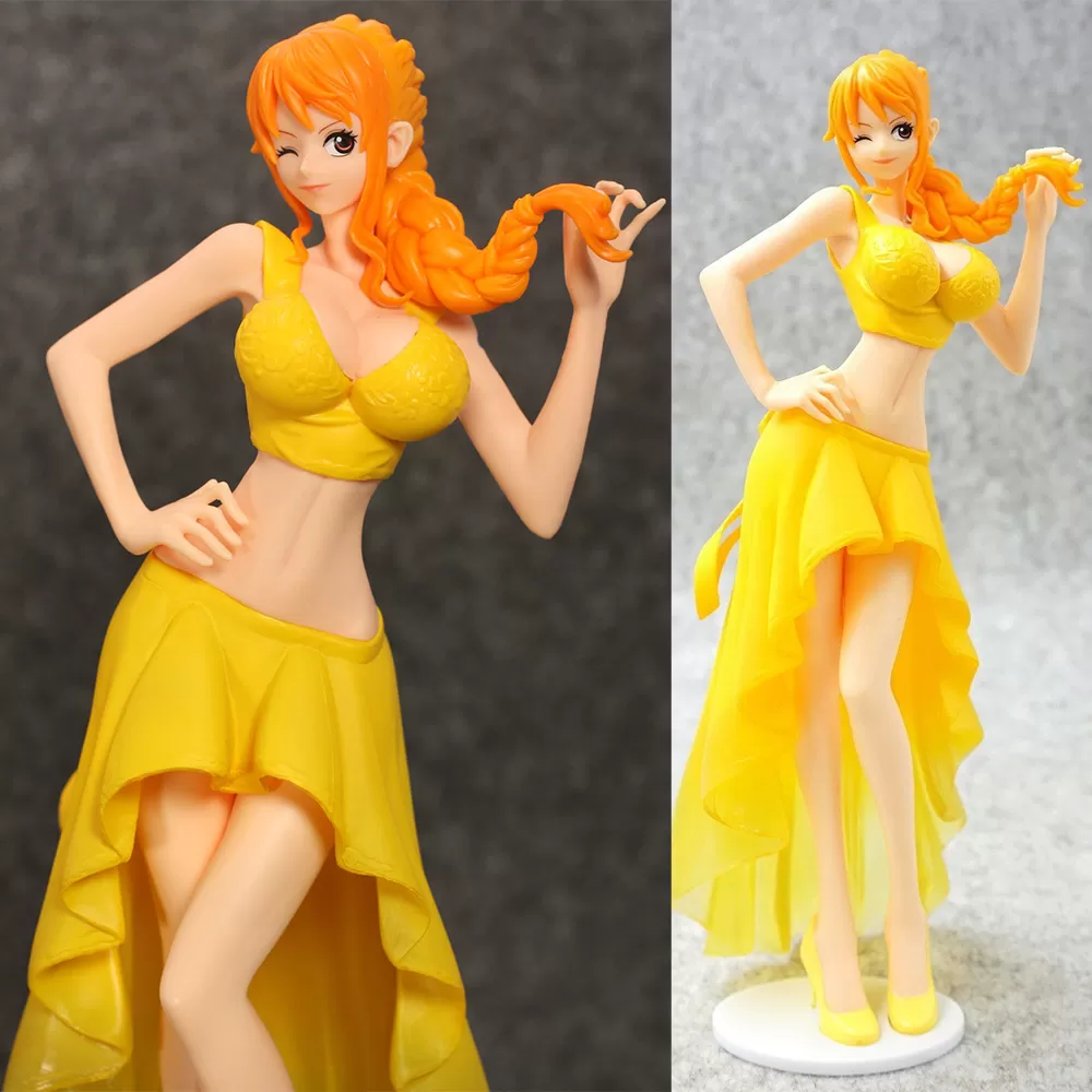 Figure One Piece Lady Edge Wedding Nami Yellow Ver Banpresto 23cm