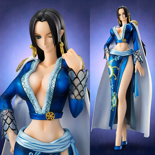 Figure One Piece Portrait Of Pirates EX Boa Hancock Blue Ver MegaHouse 23cm