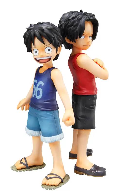 Figure One Piece Portrait Of Pirates MILD CBEX Brothers Bond Monkey D Luffy MegaHouse 11cm