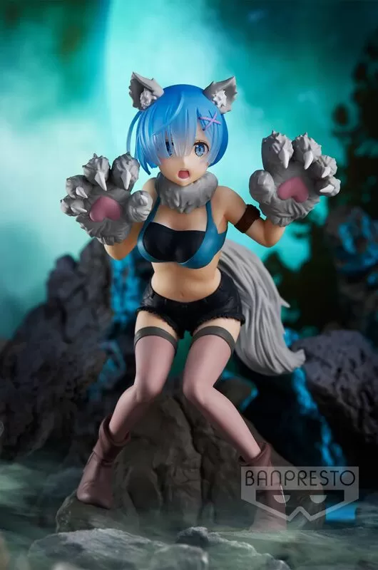 Figure Re:Zero Espresto est Rem Monster Motions Bandai Spirits 18cm