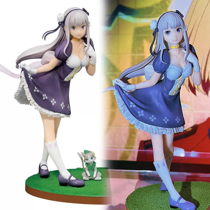 Figure Re:Zero Ichiban Kuji Emilia Puck (snow white life ver.) Bandai Spirits 19cm