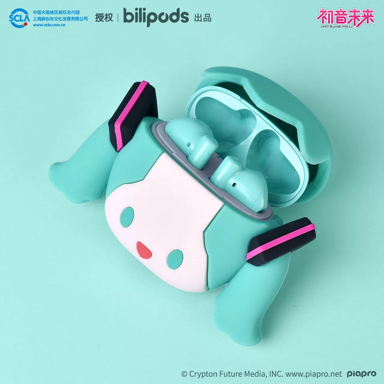 Fone de Ouvido Hatsune Miku bilipods POPO Series Bluetooth