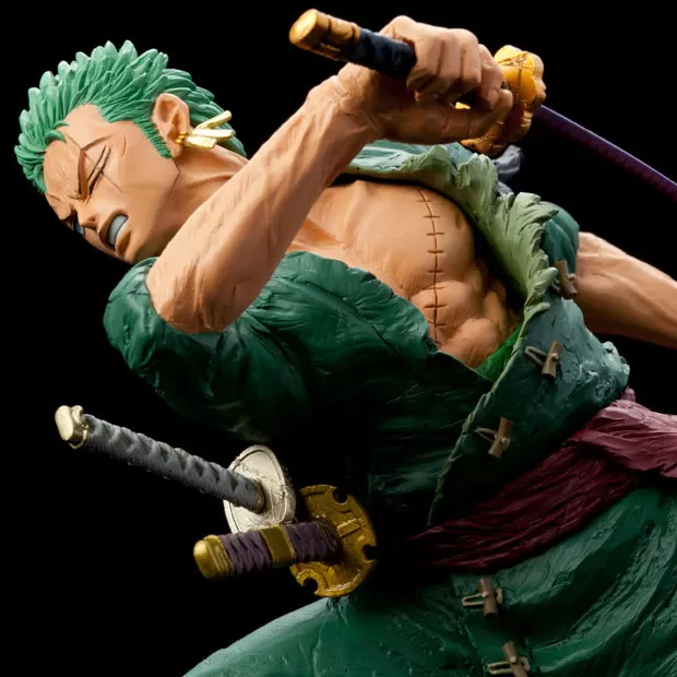 One Piece Figure Colosseum SCultures BIG Zoukeiou Chojho Kessen III vol1 Roronoa Zoro Banpresto 15cm