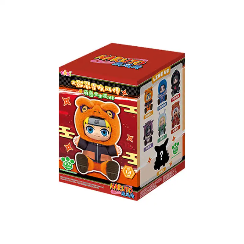 Pelúcia Naruto Shippuuden (Estilo Labubu) Cute Beast Sitting Party Vol. 2 (EAKI, Top Toy) 1 Caixa Aleatória Pelúcia Naruto Shippuuden (Estilo Labubu) Cute Beast Sitting Party Vol. 2 (EAKI, Top Toy) 1 Caixa Aleatória